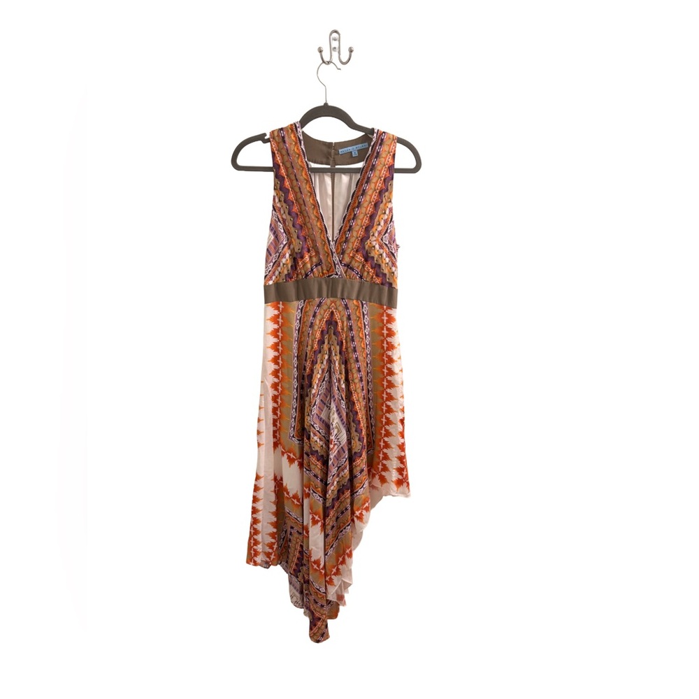 ANTONIO MELANI High Low Dress in Earthy Tones - Picture 2 of 5